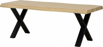 Stolik kawowy Morino (dębowy/czarny) 