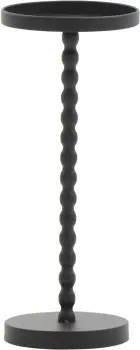 Stolik metalowy pomocniczy/kwietnik duży Naturos 42 (czarny) 