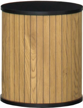 Stolik metalowy Naturos mały (natura/czarny) 
