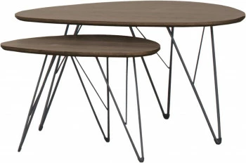 Zestaw dwóch stolików Sieno (ciemny orzech) 