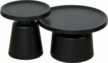 Zestaw dwóch stolików Morino (czarny) 