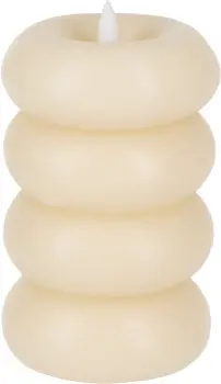 Świeca woskowa LED Cozy Light 61 (kremowy) 