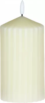 Świeca woskowa LED duża Cozy Light 52 (kremowa) 