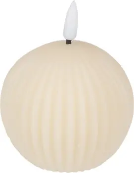 Świeca woskowa LED duża Cozy Light 58 (kremowy) 
