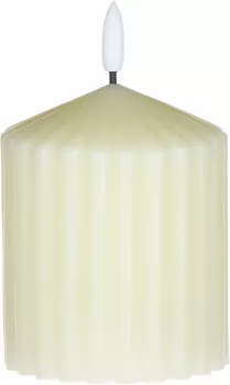 Świeca woskowa LED mała Cozy Light 52 (kremowa) 