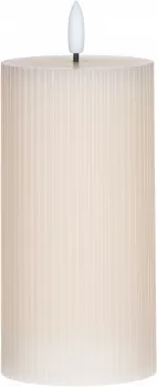 Świeca woskowa LED duża Cozy Light 55 (jasnoróżowa) 