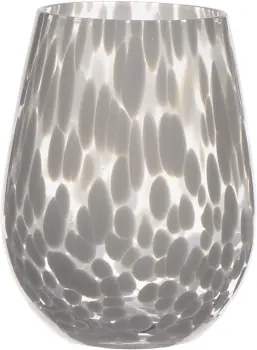 Szklanka Dots 24 (przezroczysty/biały) 