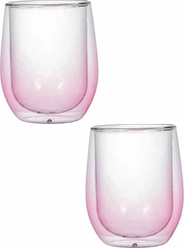 Zestaw 2 szklanek różowych  Andrea 13 