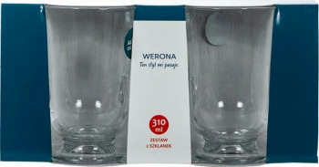 Zestaw 2 kubków szklanych Werona 