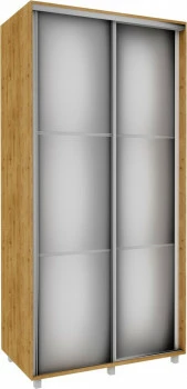 Szafa przesuwna 3xlustra 100cm (dąb Soma ciemny) 