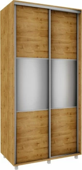 Szafa przesuwna lustra 100cm (dąb soma ciemny) 