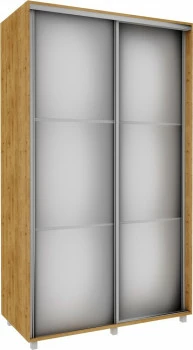 Szafa przesuwna 3xlustra  120cm (dąb Soma ciemny) 