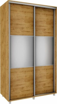 Szafa przesuwna lustra 120cm (dąb soma ciemny) 