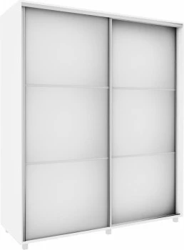 Szafa przesuwna 3xlustra 180cm (biały) 