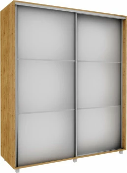 Szafa przesuwna 3xlustra 180cm (dąb Soma ciemny) 