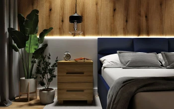 Sypialnia Panama (dąb Soma ciemny) - aranżacja