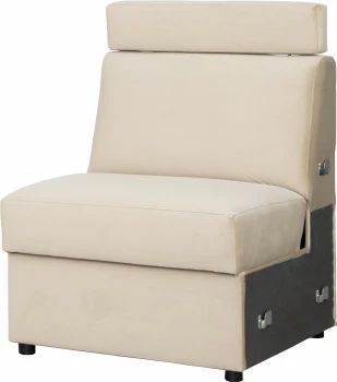 Siedzisko 1-osobowe Lazur  (plusz beż) 