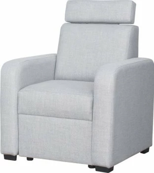 Fotel Lazur - boczki Alka (naturis szary) 