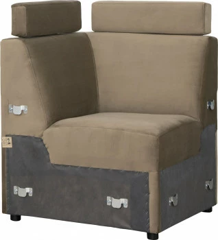 Siedzisko narożne Lazur (plusz brąz) 