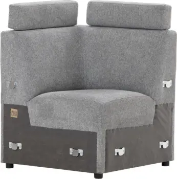 Siedzisko narożne Lazur (rojal szary) 