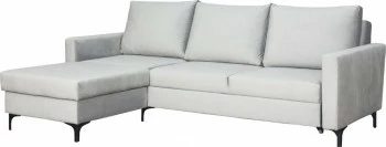 Narożnik Milano (plusz srebrzysty) 