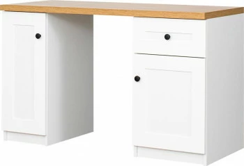 Biurko Toskania (biały/dąb Soma ciemny)