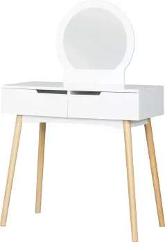 Toaletka AURORI 5 (biały/drewno) 