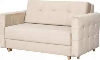 Fotel 2-osobowy rozkładany Paris (plusz beż)