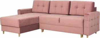 Narożnik Paris (plusz brudny róż) 