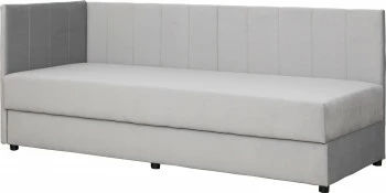 Tapczan Manilla lewy (plusz srebrzysty) 