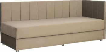 Tapczan Manilla prawy (plusz brąz) 