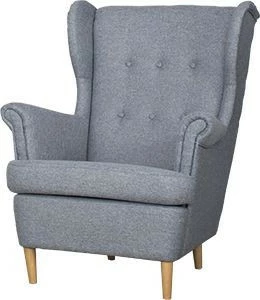 Fotel uszak Werina (gustimo szary) 
