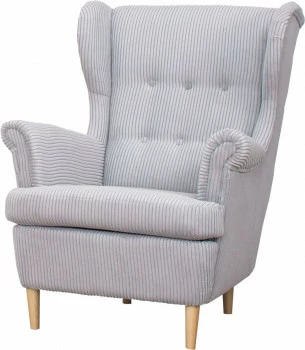 Fotel uszak Werina (sztruks szary) 