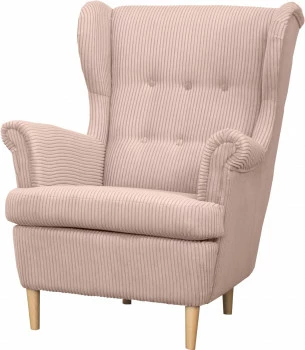 Fotel uszak Werina (sztruks róż)