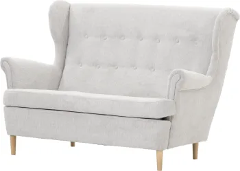 Sofa 2-osobowa Werina (rojal jasny szary) 