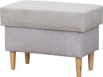 Puf Werina (sztruks szary) 