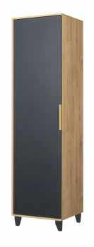 Półszafa uniwersalna (prawa/lewa) Floryda (grafit/dąb Soma ciemny) 