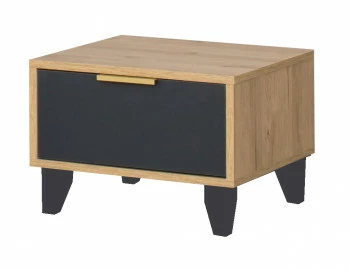 Stolik nocny Floryda (grafit/dąb Soma ciemny)