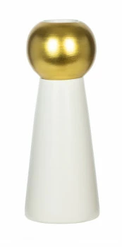 Wazon Naturos 32 (biały/złoty)