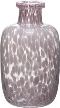 Wazon szklany duży Dots 50 (przezroczysty/różowy) 