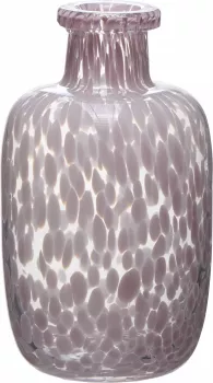 Wazon szklany duży Dots 50 (przezroczysty/różowy) 