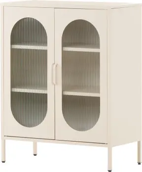 Witryna metalowa 2 drzwiowa Groovi 1 (beż) 