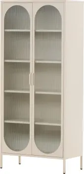 Witryna metalowa 2 drzwiowa Groovi 2 (beż) 