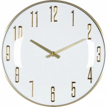 Zegar ścienny Naturos (biały/złoty) 
