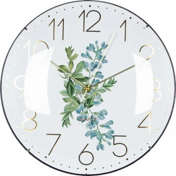 Zegar ścienny Naturos (czarny/złoty) 