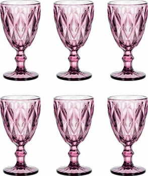 Zestaw kieliszków Elise 6szt. (różowy) 