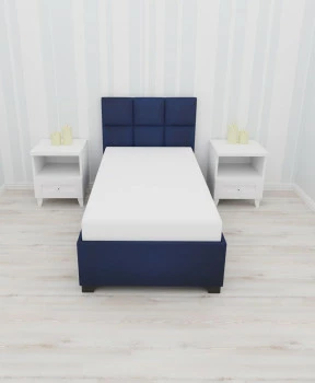 Prześcieradło z gumką (białe - 90x200cm) 