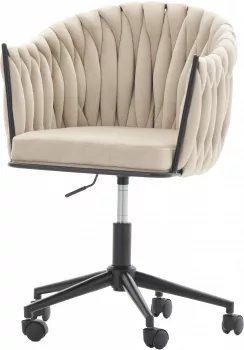 Krzesło biurowe Marbella 18 (beżowy) 