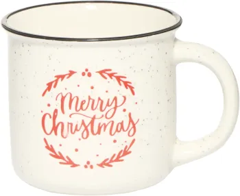Kubek Christmas 138 (biały/czerwony/czarny) 
