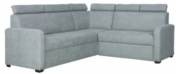 Narożnik Lazur z siedziskiem 3-os. rozkładanym i 2-os. (diamentowy szary) 